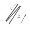 Outdoor Aluminum Alloy Camping Lamp Stand Single-Head Hook Multi-Function Lamp Pole Portable Camping Lamp Lighting Pole Black view 1
