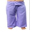 RaanPahMuang Plain Thick Muang Cotton Fisherman Wrap Tall Pants Plus, XX-Large-3X-Large Tall, Pale Violet view 1