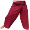 RaanPahMuang Brand Tough Thin Cotton Plus Tall Fisherman Wrap Pants, XX-Large, Rosewood Red view 1