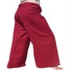 RaanPahMuang Brand Tough Thin Cotton Plus Tall Fisherman Wrap Pants, XX-Large, Rosewood Red view 2
