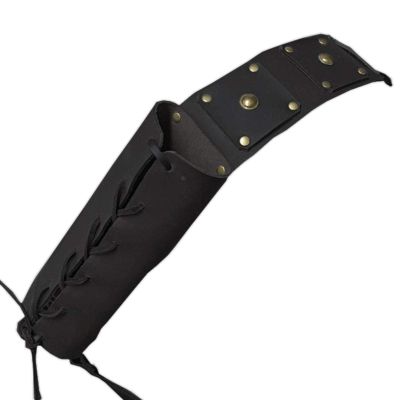 Nanyaciv Sword Shoulder Back Sheath, Medieval Retro Sword Shoulder Back Frog Holder, Lightweight Men Warrior Costume Rapier Leather Buckle Holster for Role Playing Halloween Functional