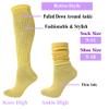AWS/American Made 3 Pairs Multicolor Scrunch Socks Shoe Size 5 to 10 view 2