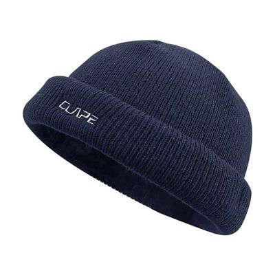 Croogo Winter Hat Acrylic Knit Cuff Watch Cap Classic Soft Warm Ski Hat Unisex Shorter Fisherman Beanie,Navy Blue-OG05