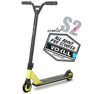 VOKUL Pro Scooters for Teens Stunt Scooter for Kids 6 Years and Up Trick Scooters for BMX Entry Level(New-Yellow)