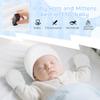 Zando Baby Hats and Mittens Infant Beanie Caps Newborn Hospital White Hat Essentials Warm Knit Beanie Safety Anti-Scratch for Halloween Ghost Supernatural Purity Boys Girls 0-6M view 2