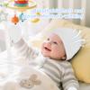 Zando Baby Hats and Mittens Infant Beanie Caps Newborn Hospital White Hat Essentials Warm Knit Beanie Safety Anti-Scratch for Halloween Ghost Supernatural Purity Boys Girls 0-6M view 4