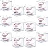 Baseball Display Case 12 Pack, UV Protected Acrylic Square Baseball Holder, Clear Cube Autograph Memorabilia Ball Display Cases, Official Size Baseball Display Box view 1