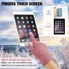 2 Pairs Women's Winter Touch Screen Gloves Warm Fleece Lined Knit Gloves Elastic Cuff Winter Texting Gloves (Grey, Pink) view 3