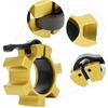 Barbell Clips, Weight Clips Bar Clamps,Olympic Barbell Clamp ,Aluminium Alloy Metal Barbell Collar,Quick Release Weight Clamps 2 inch for Weightlifting, Olympic Lifts and Strength Training ,1 Pair view 2