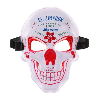Freebily Halloween Cosplay Props Plastic Japanese Fox Mask Ghost Skull Mask with Straps Back Fasten Type A Red&White One Size