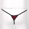 ACSUSS Men Shiny Satin Lace Patchwork Sissy Panties G-String Thong Briefs Jockstrap Underwear Burgundy XX-Large view 4