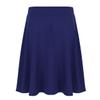 Loloda Girls' Kids Stretch Waist Flared Mini Skirt Casual Knee Length Pleated A-Line Skater Skirts Navy_Blue 8 Years view 2