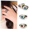 1 Pc Halloween Vintage Punk Blue Evil Eye Ring Eyeball Finger Ring Novelty Gift for Friends view 2