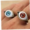 1 Pc Halloween Vintage Punk Blue Evil Eye Ring Eyeball Finger Ring Novelty Gift for Friends view 3