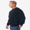 KingSize Men's Big & Tall Fleece Crewneck - 6XL, Heather Dark Slate view 3