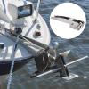 Akozon Anchor Roller, 24in Stainless Steel Boat Bow Anchor Roller 2244lbs Bow Anchor Bracket for Marine Ship Boat Deck Hardware view 4