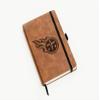 Rico Industries NFL Tennessee Titans Brown Laser Engraved Small Notepad Journal/Notepad 8.25" x 5.25"- Office Accessory view 3