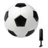 SPDTECH Soccer Ball Size 5 with Pump Needle Classic White Black Thicker PU Tight Weaved Suitable for Youth Boy League Game Trainning Practice or Gift view 1