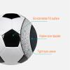 SPDTECH Soccer Ball Size 5 with Pump Needle Classic White Black Thicker PU Tight Weaved Suitable for Youth Boy League Game Trainning Practice or Gift view 2