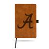 NCAA Rico Industries Alabama Crimson Tide Brown Laser Engraved Small Notepad Jounral/Notepad 8.25" x 5.25"- Office Accessory view 1