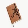 NCAA Rico Industries Alabama Crimson Tide Brown Laser Engraved Small Notepad Jounral/Notepad 8.25" x 5.25"- Office Accessory view 3