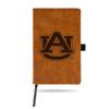 NCAA Rico Industries Auburn Tigers Brown Laser Engraved Small Notepad Jounral/Notepad 8.25" x 5.25"- Office Accessory view 1