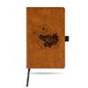 Rico Industries NCAA Kansas Jayhawks Brown Laser Engraved Small Notepad Jounral/Notepad 8.25" x 5.25"- Office Accessory view 1