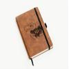Rico Industries NCAA Kansas Jayhawks Brown Laser Engraved Small Notepad Jounral/Notepad 8.25" x 5.25"- Office Accessory view 3