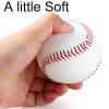 2 Blank Baseballs Softball Standard Official Size 9 inch Suitable for Youth League Practice Training Machine Pitching for Signature Adapt to Bat Play view 2