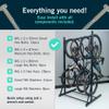StoreYourBoard Freestanding Bike Rack, Vertical Bike Stand, Holds 5 Bikes view 4