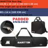 MARITTON Padded Snowboard and Boot Bag Combo,Store Transport Snowboard Up to 165 cm and Boots Up to Size 13,Two-Piece Snowboard Travel Bags. (BLK) view 2