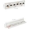 MyGift Vintage Whitewashed Wood Billiards Pool Stick Holder, Wall Mount Pool Cue Rack with Clips, Pool Table Organizer Accessories Set (Cue Rack Only), Holds up to 6 Cues view 4