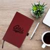 Rico Industries NCAA Nebraska Cornhuskers Brown Laser Engraved Small Notepad Jounral/Notepad 8.25" x 5.25"- Office Accessory view 3
