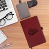 Rico Industries NCAA Nebraska Cornhuskers Brown Laser Engraved Small Notepad Jounral/Notepad 8.25" x 5.25"- Office Accessory view 4