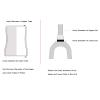 Alomejor Headsets 28.6x44 50.6x30mm Aluminium Alloy High Accuracy Integral Sealed Anticorrosion Headset Bearings view 3