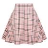 IDEALSANXUN Gothic Plaid Mini Skirts for Womens Short High Waist Plaid Skirts (X-Small, Plaid Pink) view 2