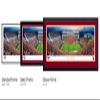 Virginia Tech Hokies Football (Orange Out) - 40.25x13.75-inch Standard Framed Print by Blakeway Panoramas view 2