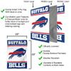 Buffalo Bills White Double Sided Banner Flag view 3