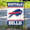 Buffalo Bills White Logo Garden Flag Double Sided Banner view 2