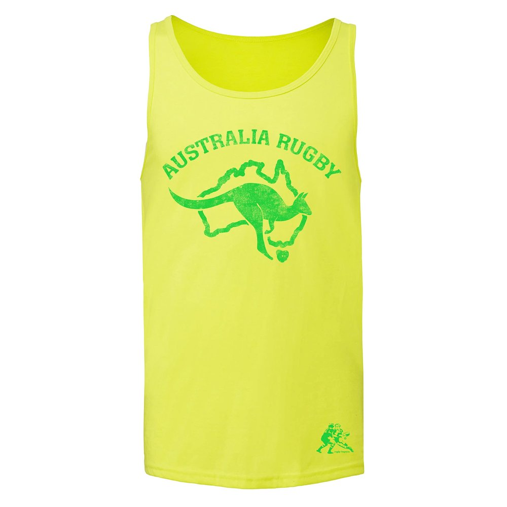 Australia Rugby Tank Top (2X-Large) Neon Yellow