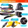 Kutu Tribe Pro Slackline Kit: 60 ft Training Line with Tree Protectors, Ratchet, Arm Trainer, Carry Bag - Tight Rope Slackline for Backyard, Kids & Adults Beginners view 2