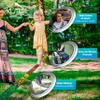 Kutu Tribe Pro Slackline Kit: 60 ft Training Line with Tree Protectors, Ratchet, Arm Trainer, Carry Bag - Tight Rope Slackline for Backyard, Kids & Adults Beginners view 3