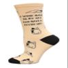 K. Bell Socks Women's I Work Hard Crew Socks 1 Pair, Ivory, Shoe Size: 410 view 1