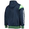 G-III Sports Men's Navy/Heathered Charcoal Chicago Bears Fast Pace Reversible Full-Zip Jacket view 3