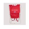 Personalized Imprinted Basic Backpack Chair by Rio - Red view 3