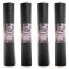 Mount Adams Pro Fit XL Yoga Mats, 74" x 26" x 6mm, Pack of 4, Bulk Durable Foam Exercise Mats, Non-Slip Extra Large Yoga Mat for Studios, Pilates, Cross Fit, and Weight Training, Black view 1