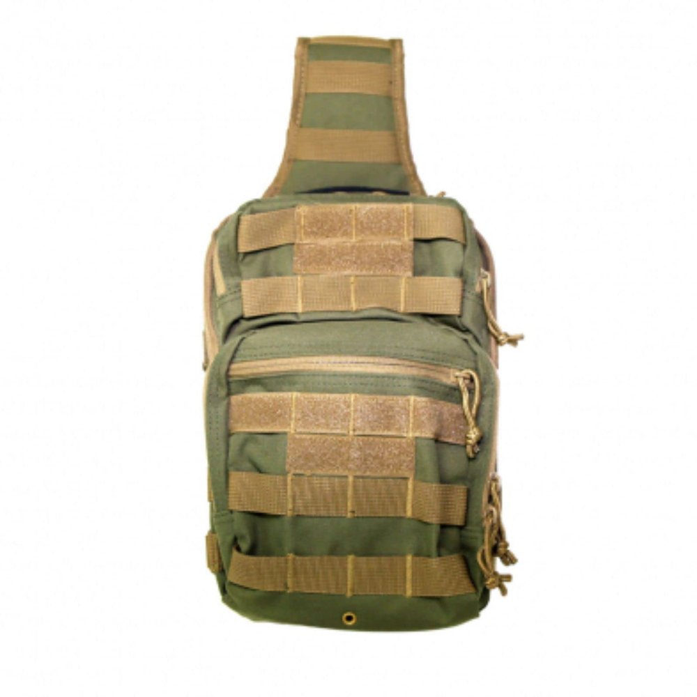 NcSTAR Vism Sling Utility Bag Green w Tan Trim