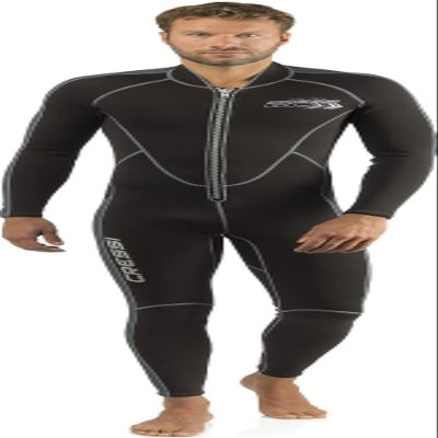 Cressi Lido Long 2 mm Man Monopiece Wetsuits, Black/Grey, M