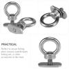 FAVOMOTO 4pcs Stainless Steel Kayak Lifting Hook Track Mount Eyelet Accessory for Fishing and Boating Design Compatible Track Systems view 4