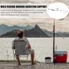 1pc Stainless Steel Fishing Rod Rack Fishing Rod Ground Support Stand Smooth Detachable Design for Easy Storage Multi-Functional view 3